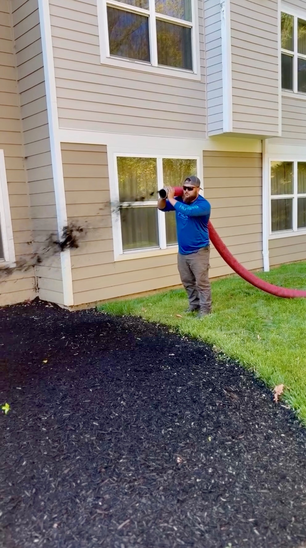 Completed landscaping project
